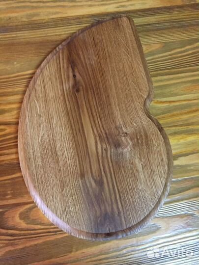 Деревянная большая тарелка «луна» материал дуб