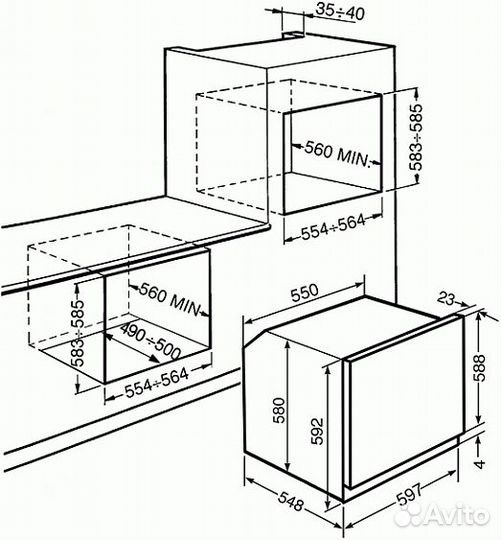 Духовой шкаф smeg SF6603NXE