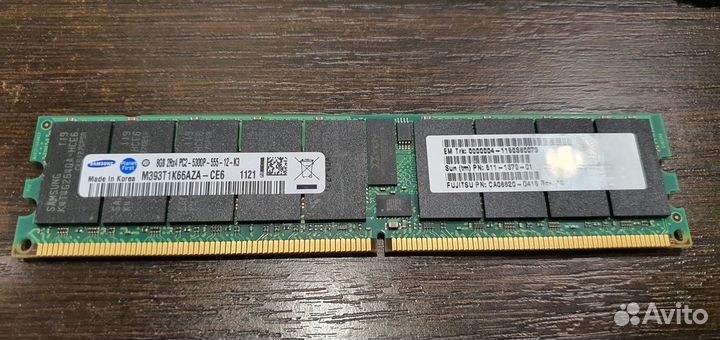 Серверная память 8Gb DDR2-667 PC2-5300P REG ECC