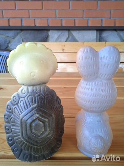 Игрушки СССР, черепаха,заяц