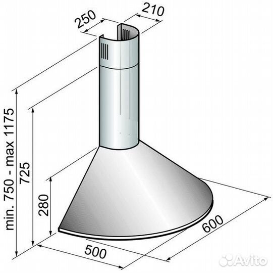 Кухонная вытяжка Korting KHC 6930 RC