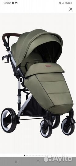 Коляска детская прогулочная Bino Angel Plus Хаки