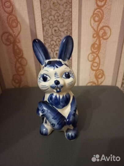 Зайчик гжель