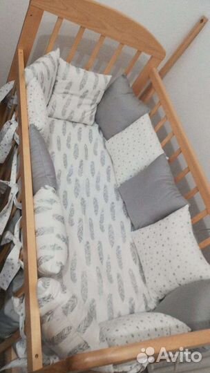 Бортики, одеяло, постельное белье