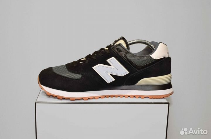 New Balance 574 Classic (42-46, Черно-белые)