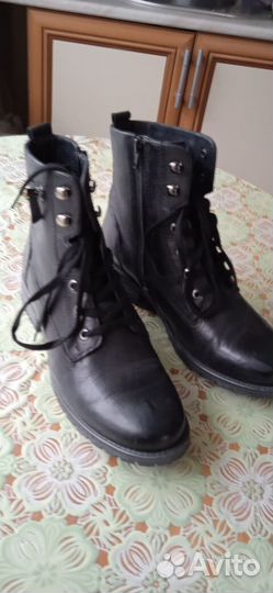 Ботинки осенние кожаные