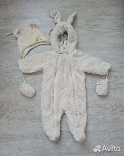 Комбинезон плюшевый 3/6м
