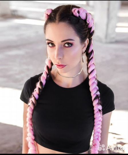 Плетение кос с канекалоном