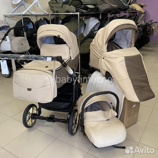 Коляска 3в1 с большими колесами