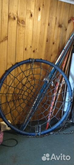 Качель круглая на цепях с основанием