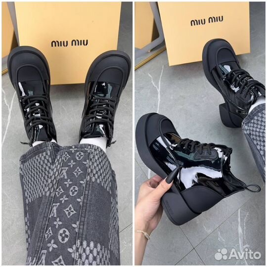 Ботинки miu miu осенние