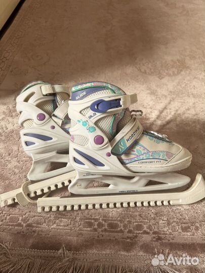 Коньки детские раздвижные 31-36