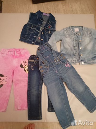 Джинсовая одежда на девочку