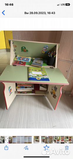 Детская парта со стулом