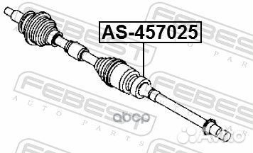 Подшипник шариковый 45X70X25 AS457025 Febest