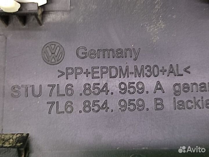 Молдинг перед. лев. крыла + хром VW Touareg 02-10