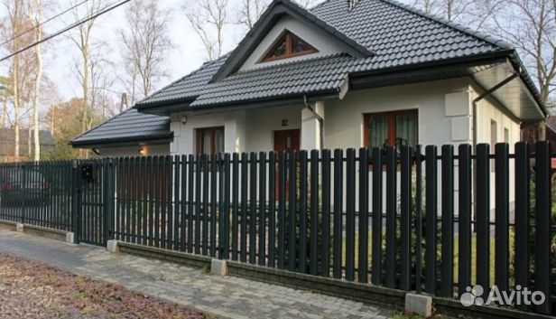 Забор металлический,ворота, калитки под ключ