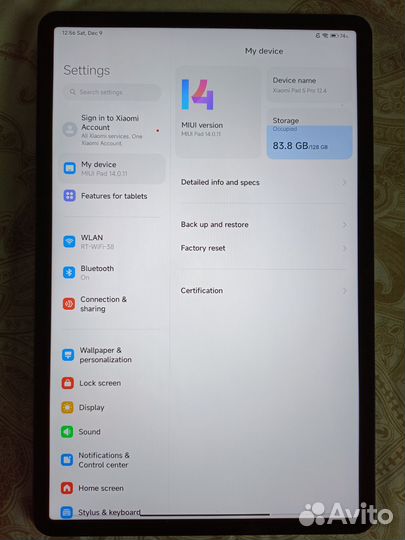 Xiaomi mi pad 5 pro 12.4