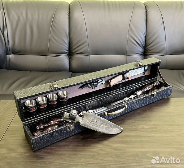 Мужской подарочный набор шампуров