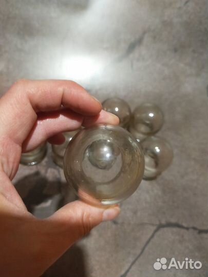 Медицинские банки стеклянные, 9 шт