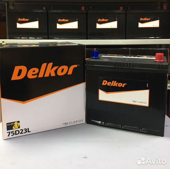 Аккумулятор на солярис киа рио Delkor 65 Ач