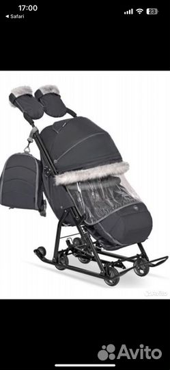 Детские санки коляска ника