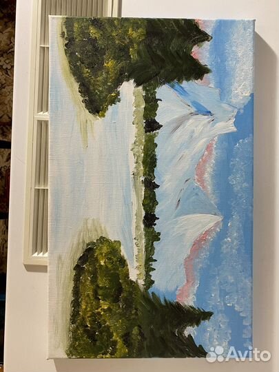 Картина акрилом на холсте, ручная работа