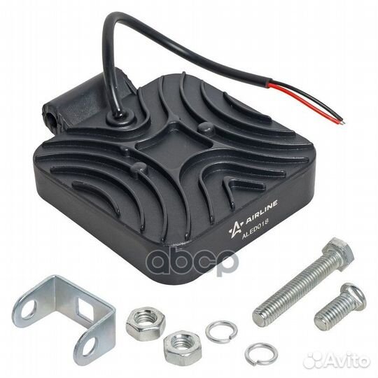 Фара светодиодная квадратная, 16LED, направленный