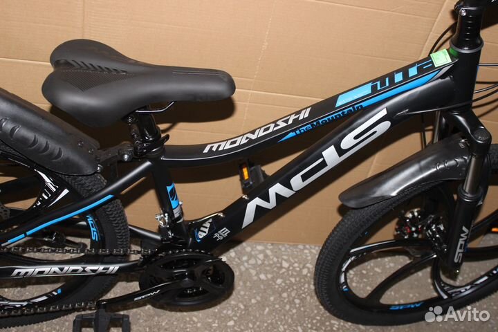 Новый горный велосипед спортивный литые колёса 24