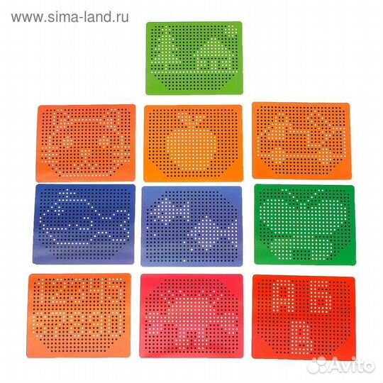 Магнитный планшет большое яблоко, 468 отверстий, ц