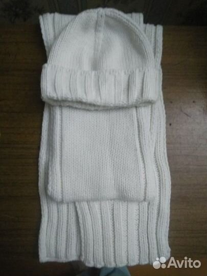 Шарф и шапка, комплект