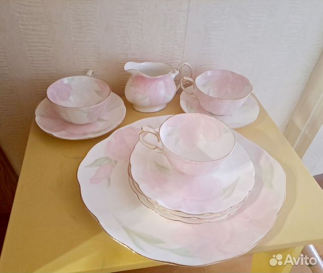 Чайный сервиз,изысканный костяной фарфор