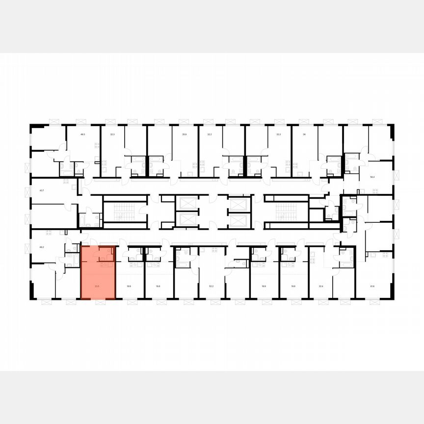 Квартира-студия, 23,5 м², 19/24 эт.