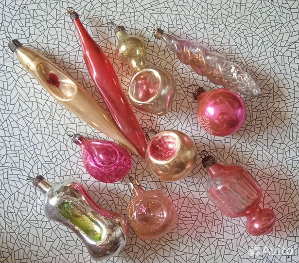 Ёлочные игрушки фигурки СССР винтаж разные наборы