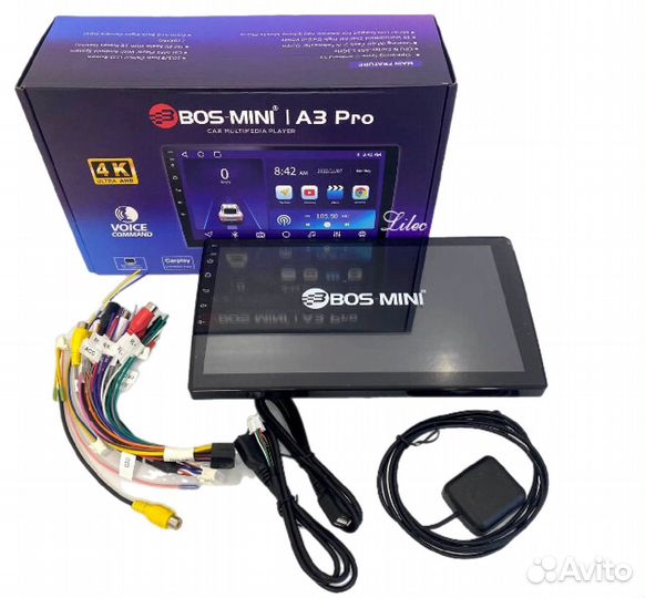 Магнитола 2 din android 9 дюймов Bos Mini A3 Pro