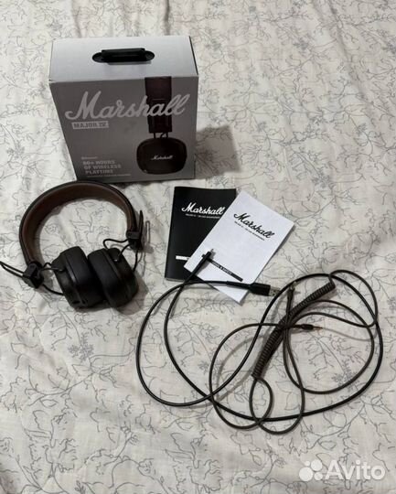 Наушники Marshall major 4 оригинал. Им 3 месяца