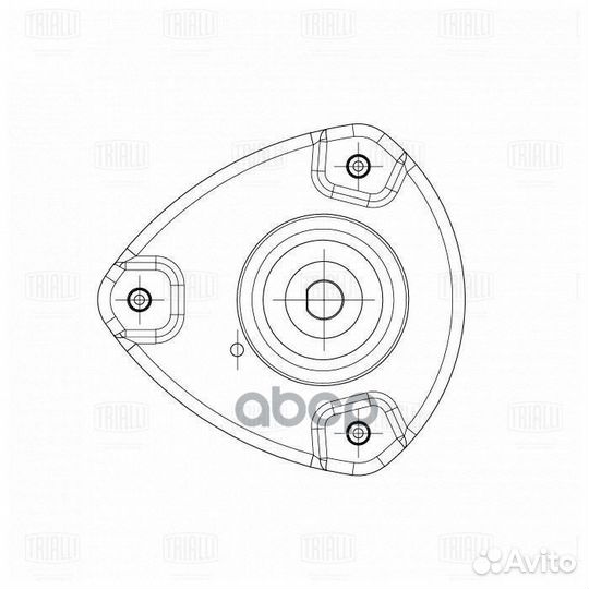 Опора стойки перед. Kia Rio (05) (правой, без