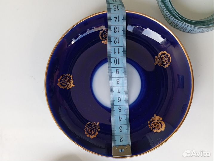 Блюдца кобальт лфз СССР, Конфетница