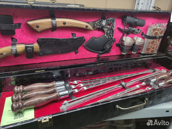 Набор шампуров Кизляр нож топор