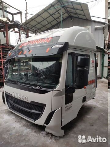 Кабина Ивеко Стралис узкая высокая мех. 2013-2019г