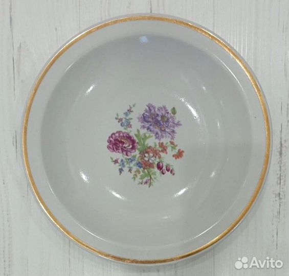 Блюдо мейсенский букет завод Пролетарий