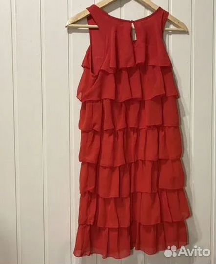 Платье HM красное для девочки подростка 158 новое