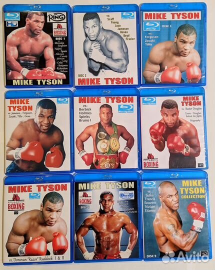 Майк Тайсон коллекция боев на Blu-Ray дисках. Бокс