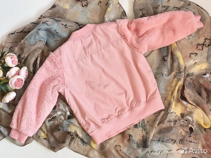 Куртка бомбер для девочки 104 Швеция