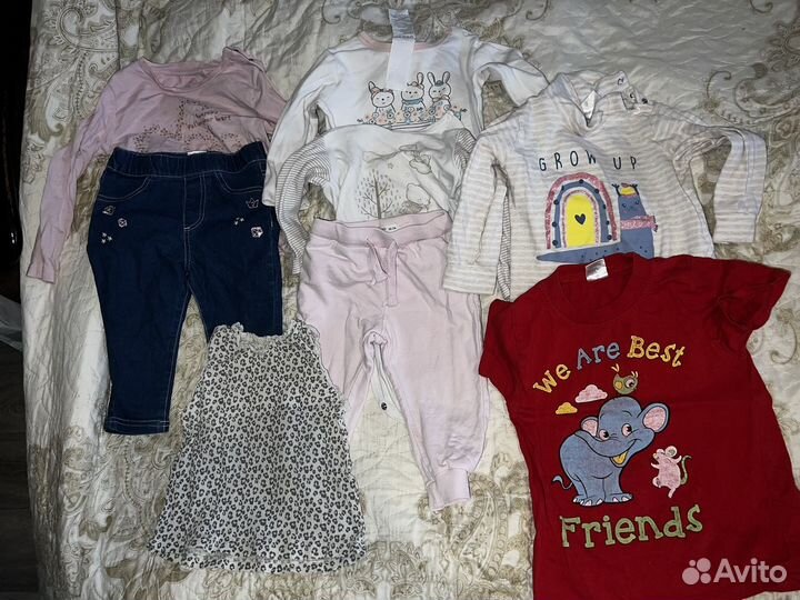 Вещи пакетом на девочку74-80-86