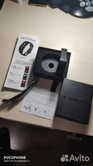 Часы смарт,фитнес браслет Kaihai h66 с измер-м дав