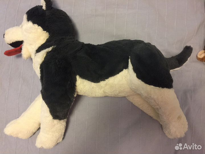 Большая плюшевая собака икеа