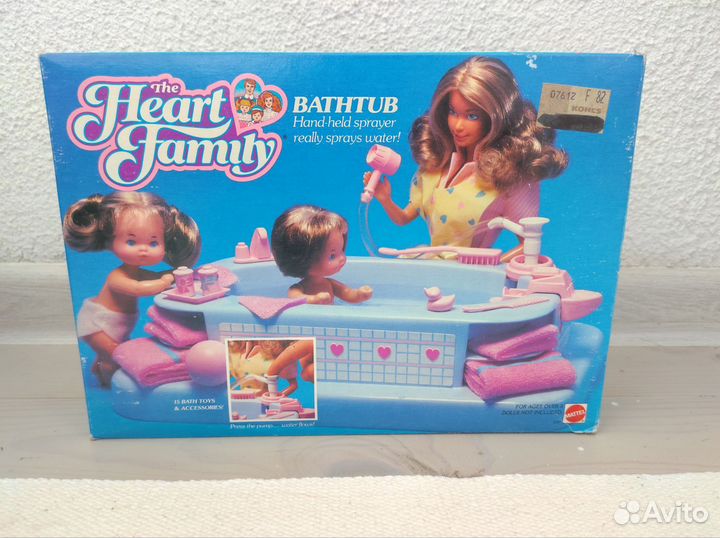 Набор Barbie The Heart Family Bathtub, 1987 год