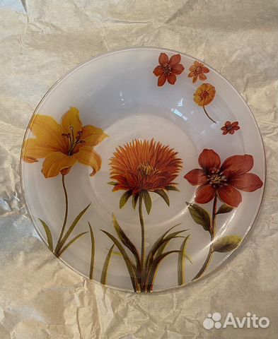 Тарелки эвелина с цветами