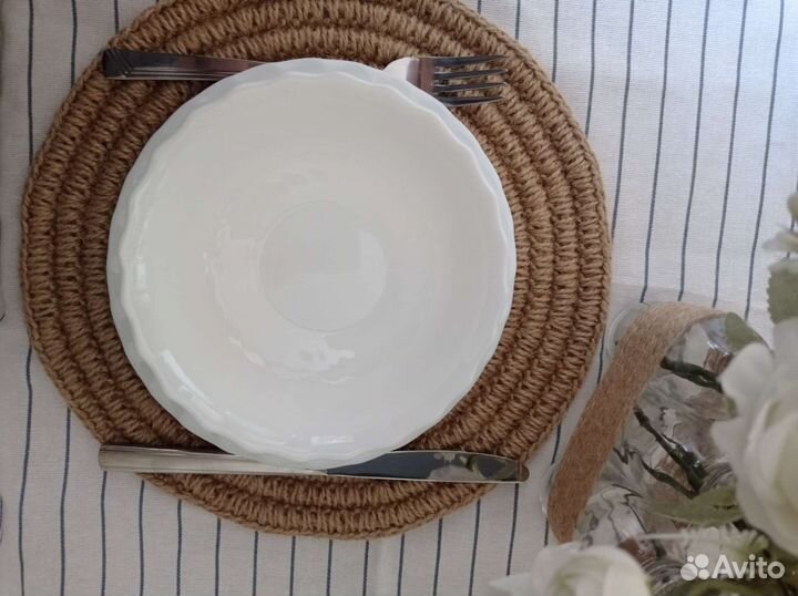 Салфетки сервировочные из джута